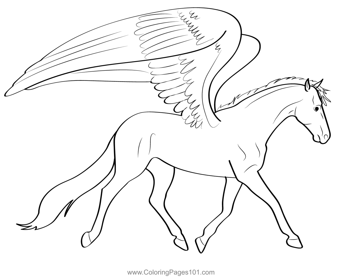 Pegasus 5 Coloring Page For Kids Free Pegasus Printable Coloring 