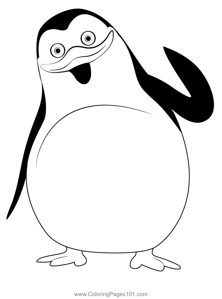 Penguin 4 Coloring Page For Kids Free Penguins Printable Coloring 