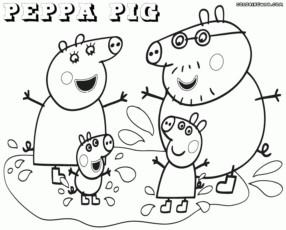 peppa coloring pages free