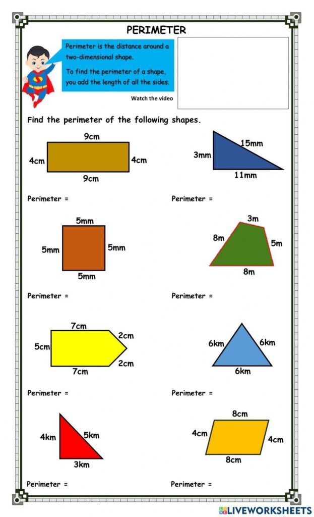 Perimeter Worksheets Worksheets Library
