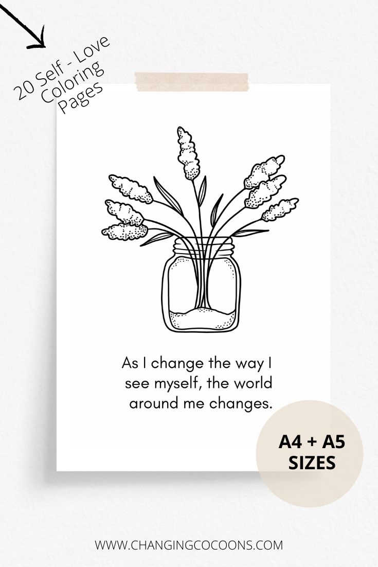 Pin On Coloring Affirmation Pages