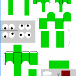 Pixel Papercraft Cyan rainbow Friends 49 OFF