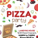 Pizza Party Invitation Pizza Party Invitations Party Invite Template