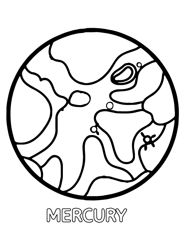 Planet Mercury Coloring Page Free Printable Coloring Pages For Kids