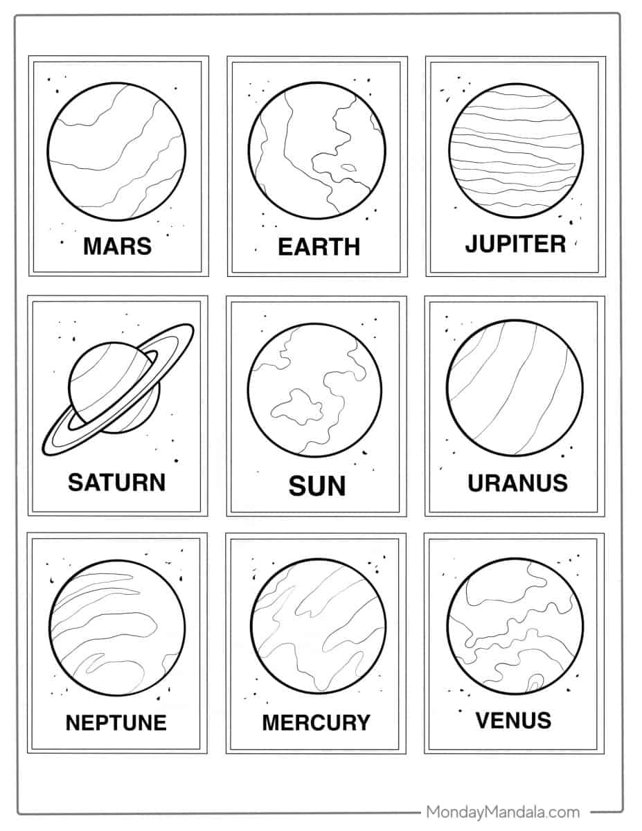 Planets Coloring Pages