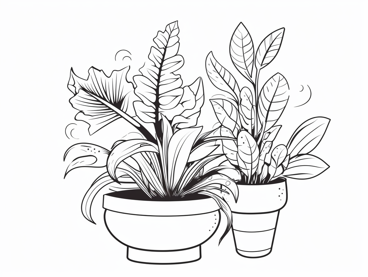 Plant World Coloring Page Coloring Page