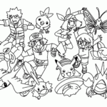 Pokemon Group Coloring Pages Coloring Home