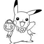 Pokemon Halloween Coloring Page Free Printable