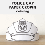 Police Hat Paper Crown Printable Coloring Craft Made By Teachers