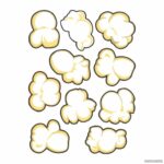 Popcorn Kernel Template Printable Gridgit Templates Printable