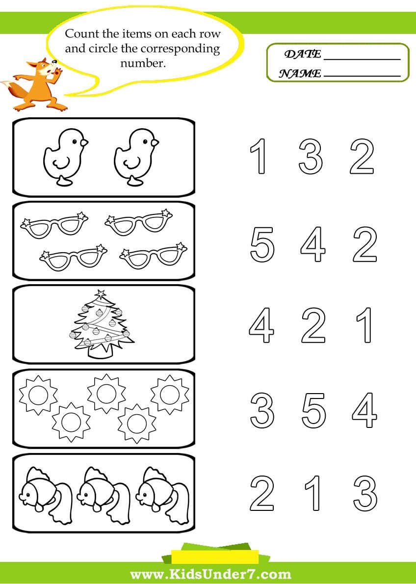 printable worksheet for 2 years old