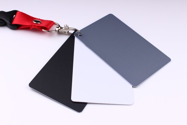 Premium Photo Gray Card For White Balance