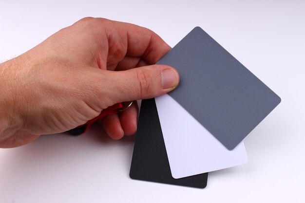 Premium Photo Gray Card For White Balance