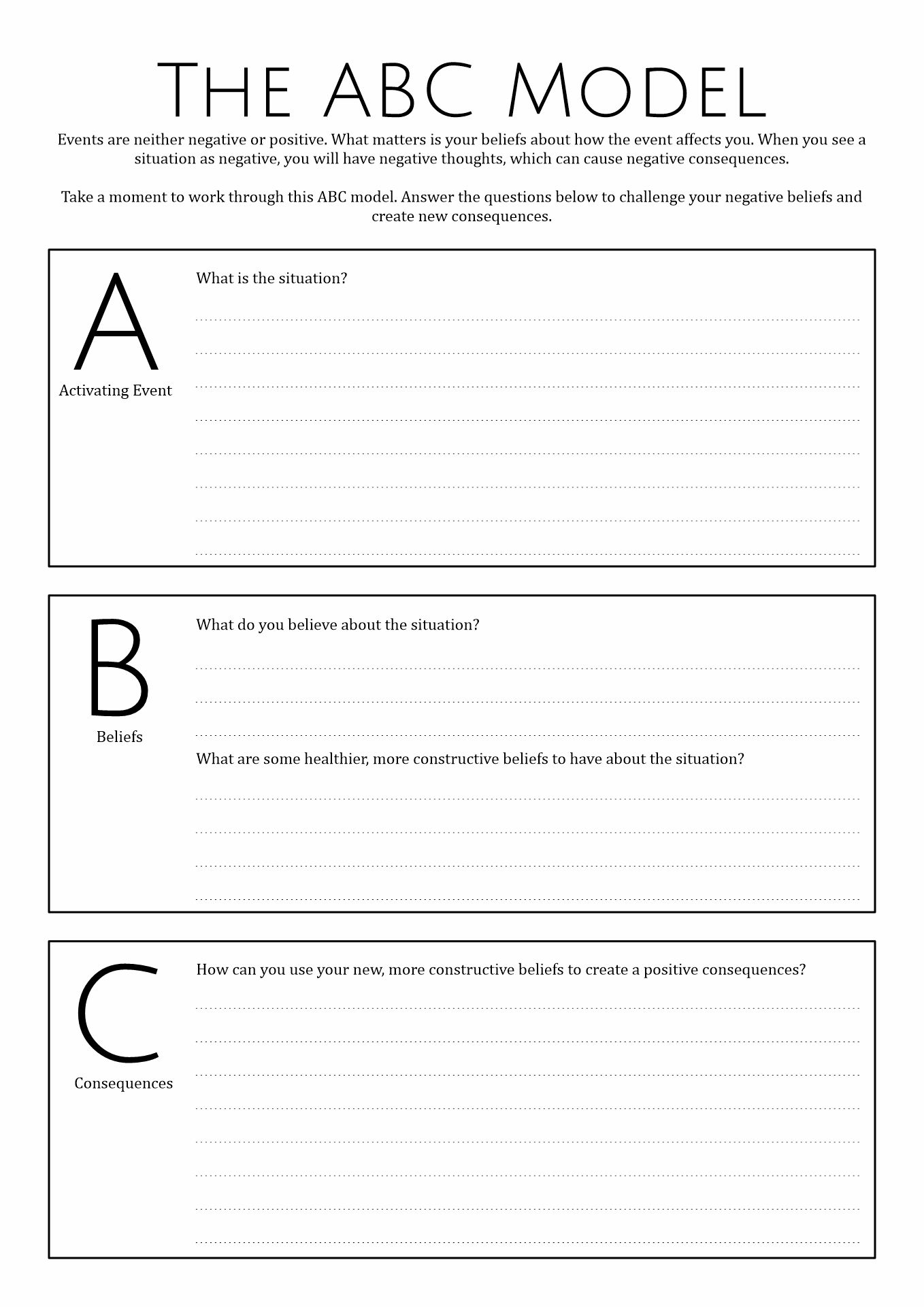 Preparing For Therapy Worksheet Dev onallcylinders
