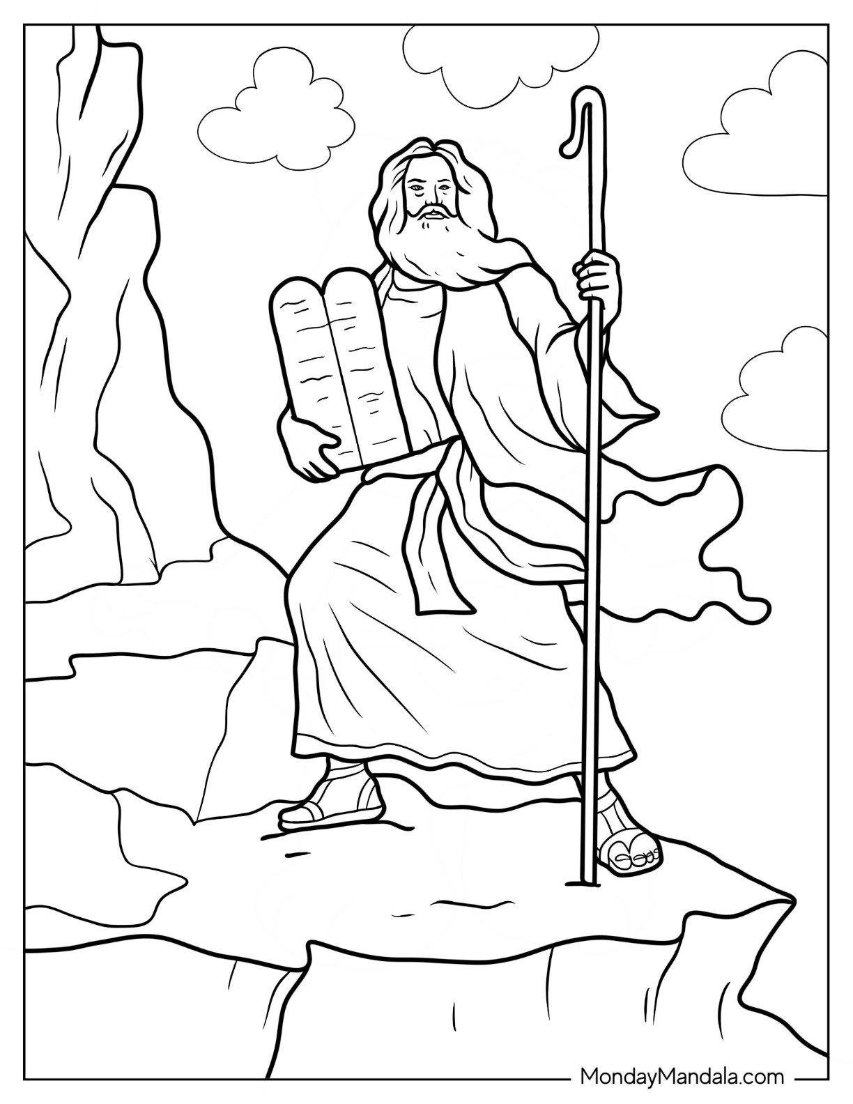 Preschool 10 Commandments Coloring Page A Fun Way To Learn About God 39 s 