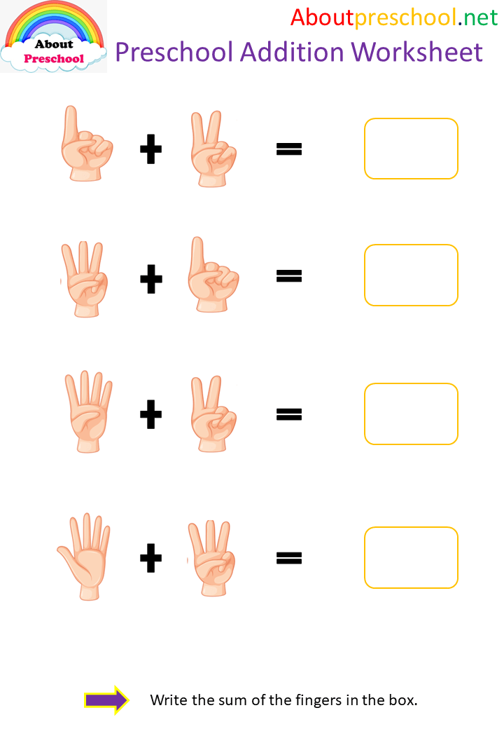 Preschool Addition Worksheet 3 About Preschool