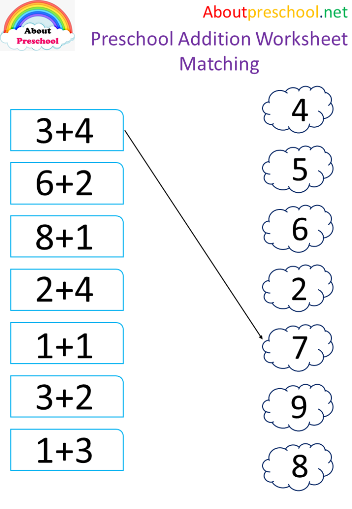 Preschool Addition Worksheets 6 About Preschool