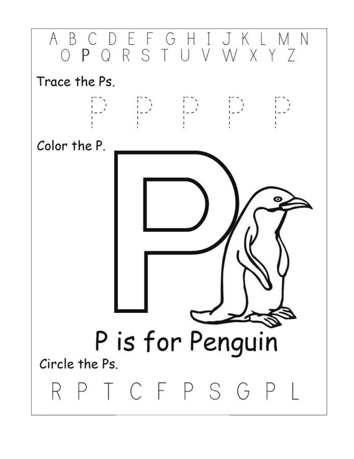 abc preschool worksheets