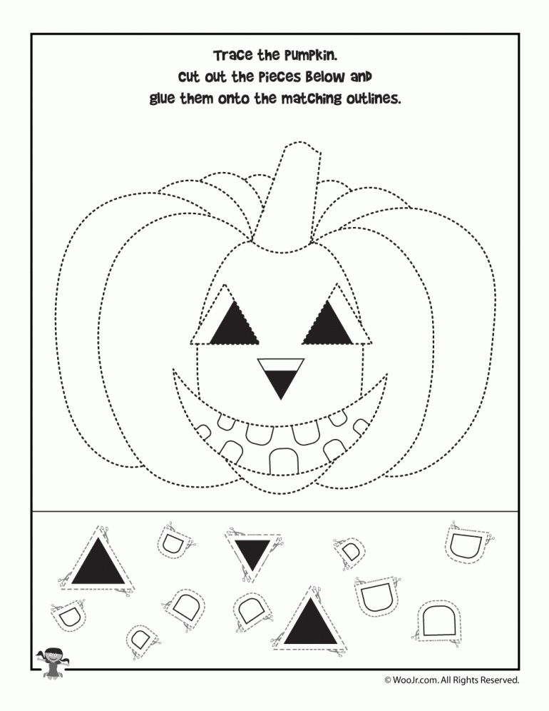preschool halloween worksheets