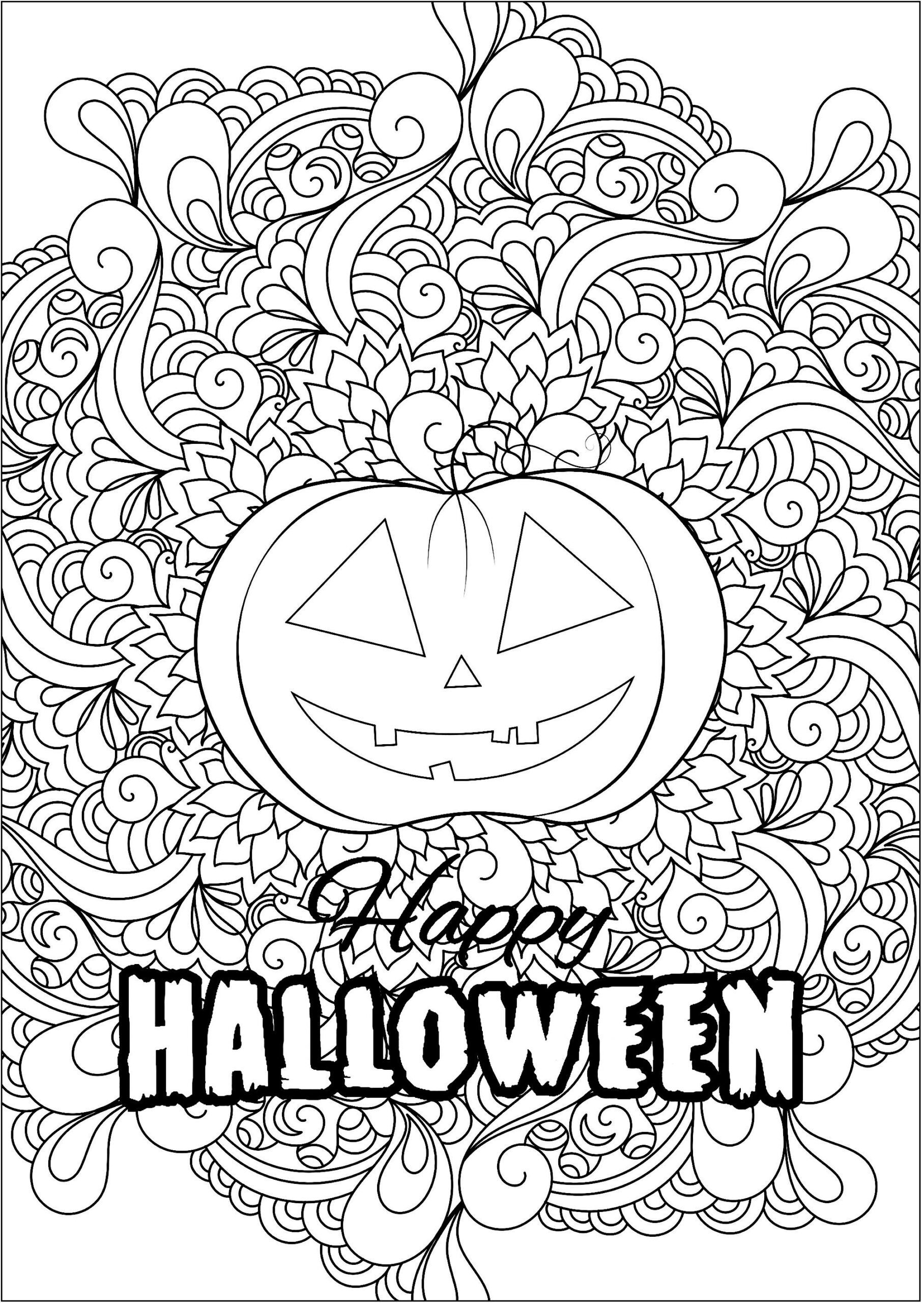 Free Print Halloween Coloring Pages