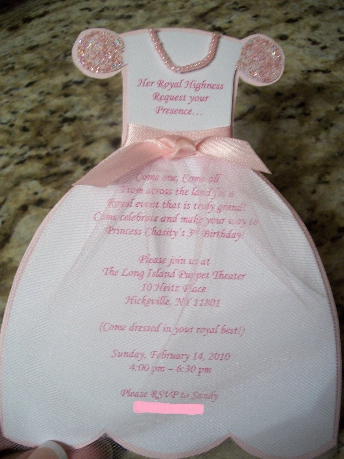 dress invitation template