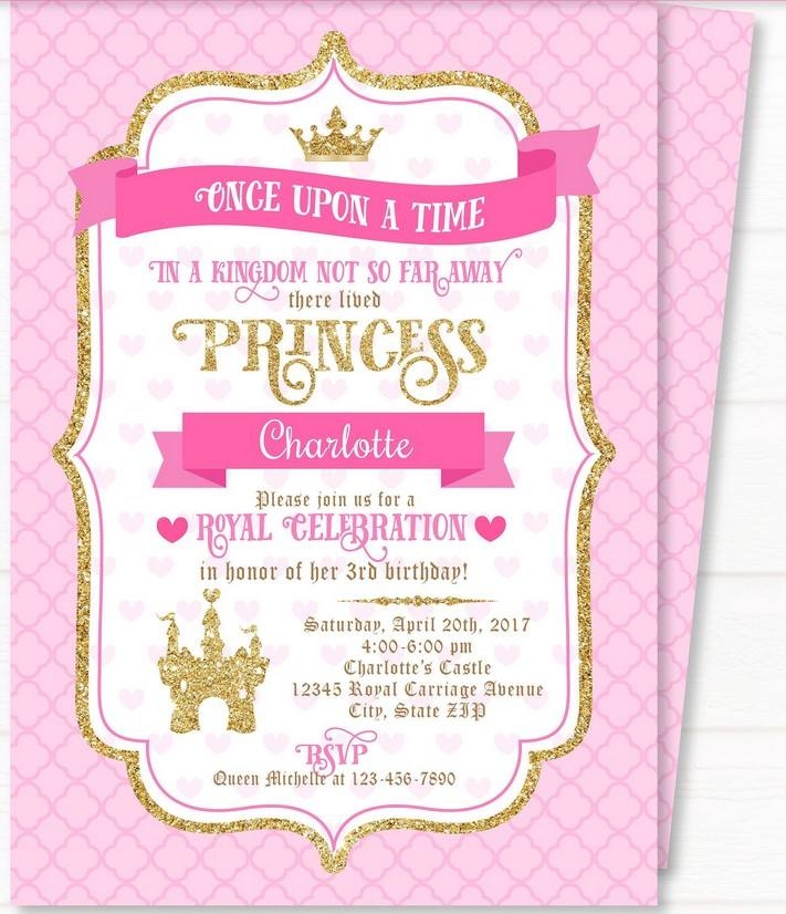 Princess Invitation Template Free
