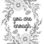 Printable Adult Coloring Pages Quotes Creativitycolor