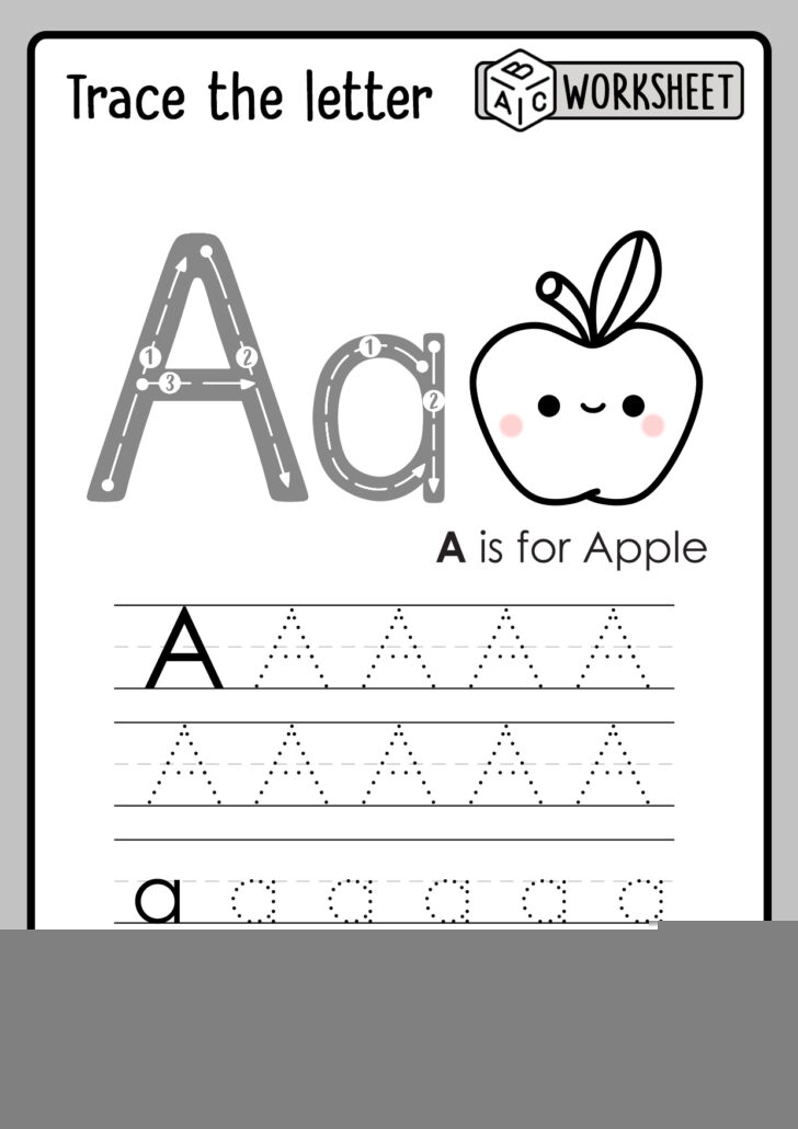 trace alphabet worksheets