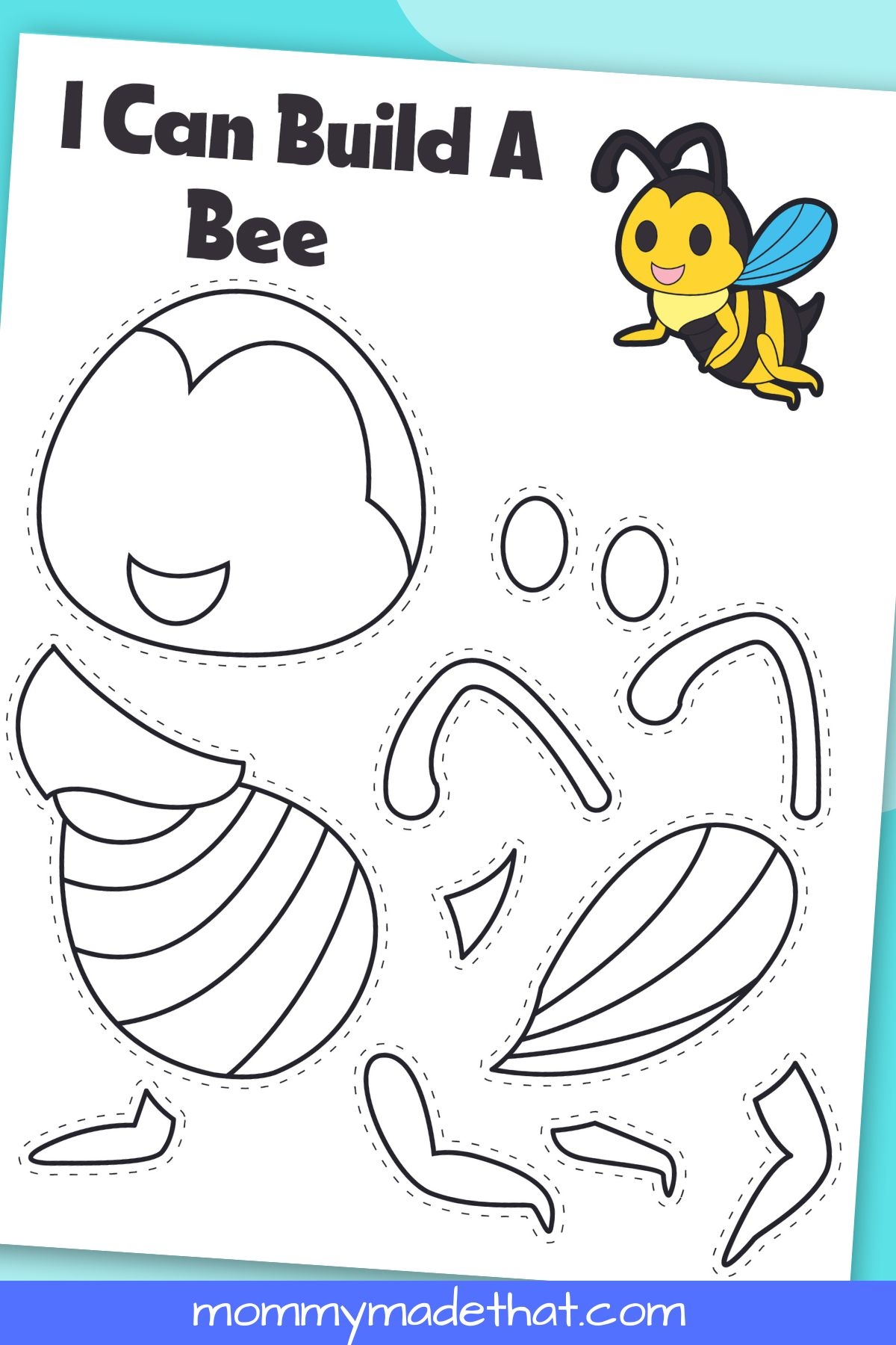 paper bee craft printable
