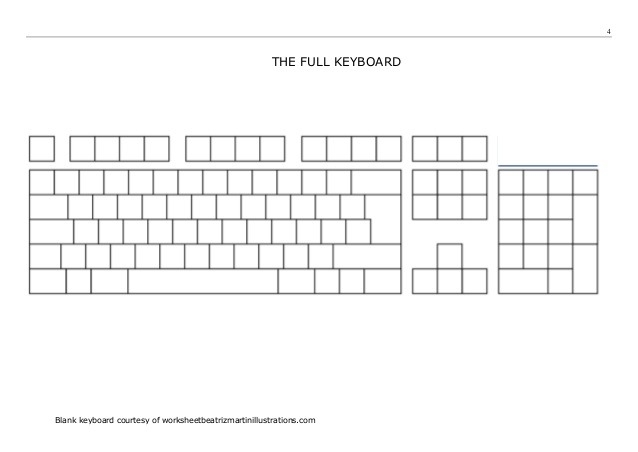 Printable Blank Keyboard Worksheet Free Worksheets Samples