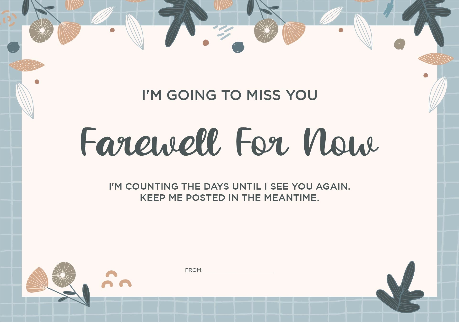 printable leaving cards