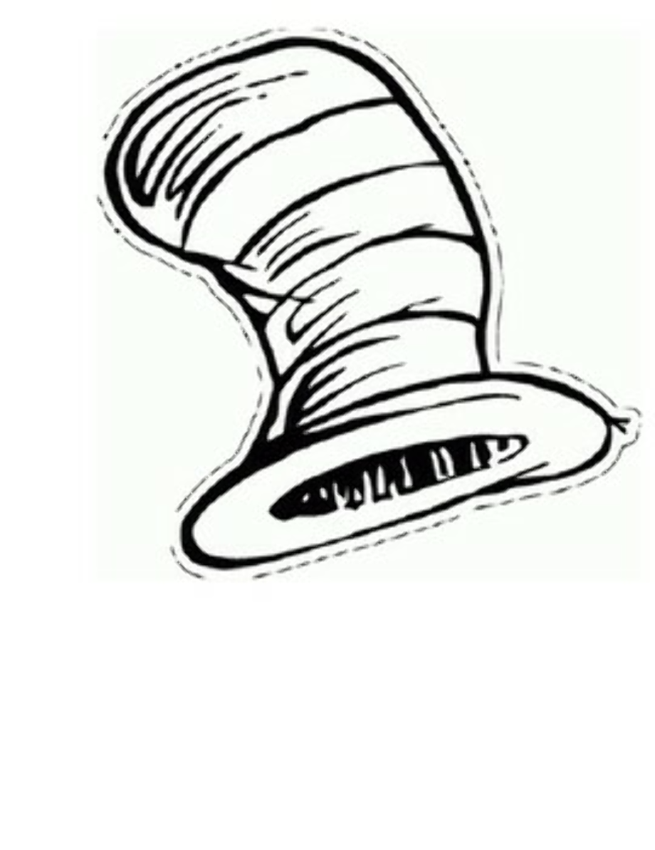 free printable cat in the hat template