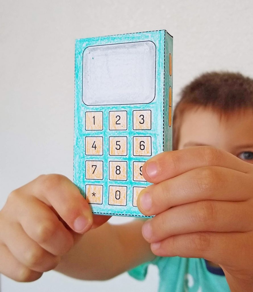 printable cell phone paper craft
