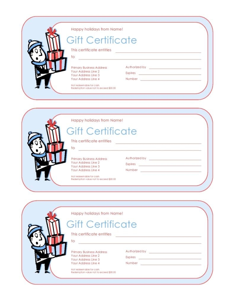 Printable Certificate Gift Cards Free Download And Print For You