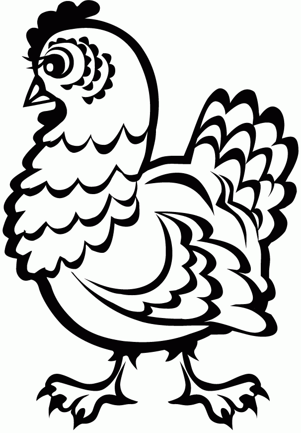 Printable Chicken Coloring Pages Coloring Home