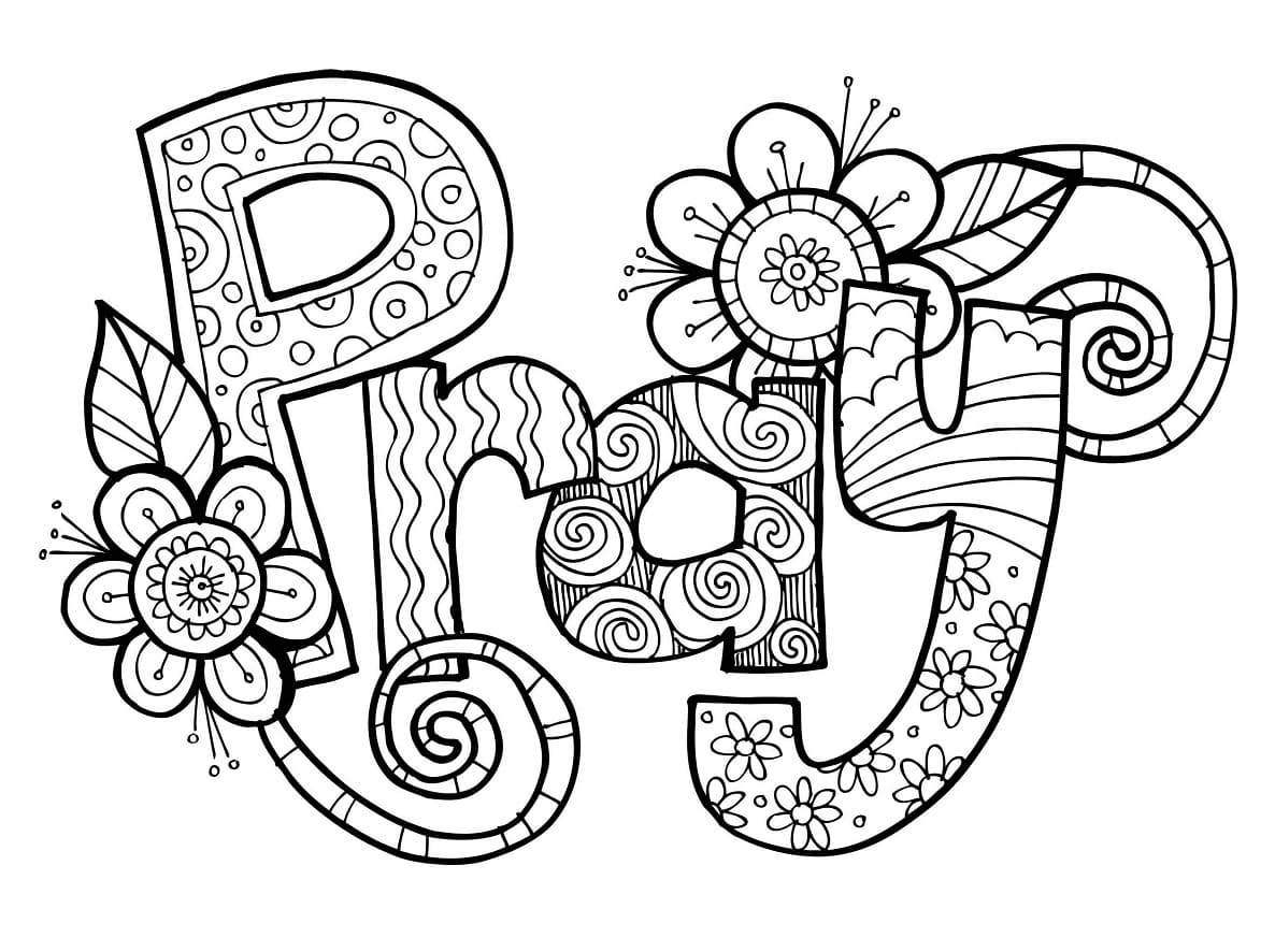 free printable lord's prayer coloring pages