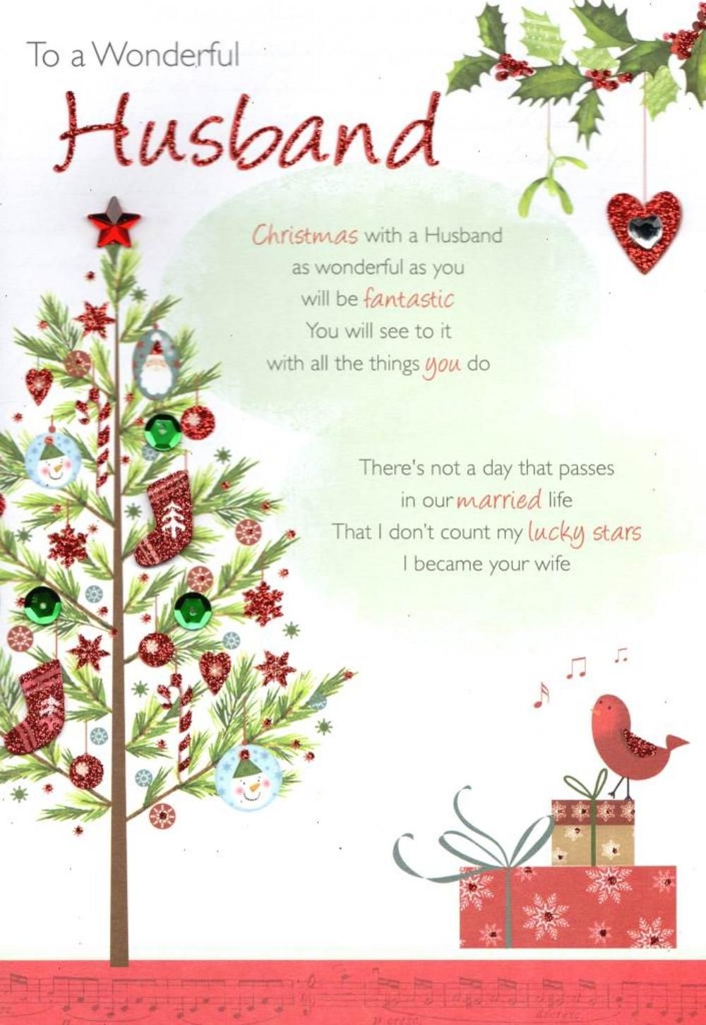 Printable Christmas Card For Husband Delia M Marrero