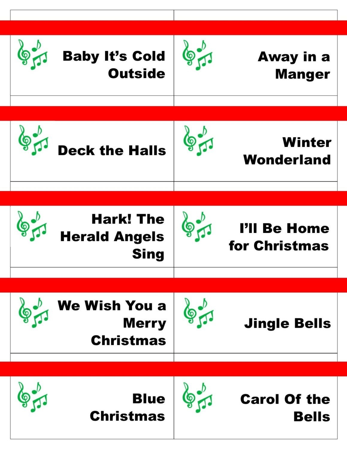printable christmas pictionary cards