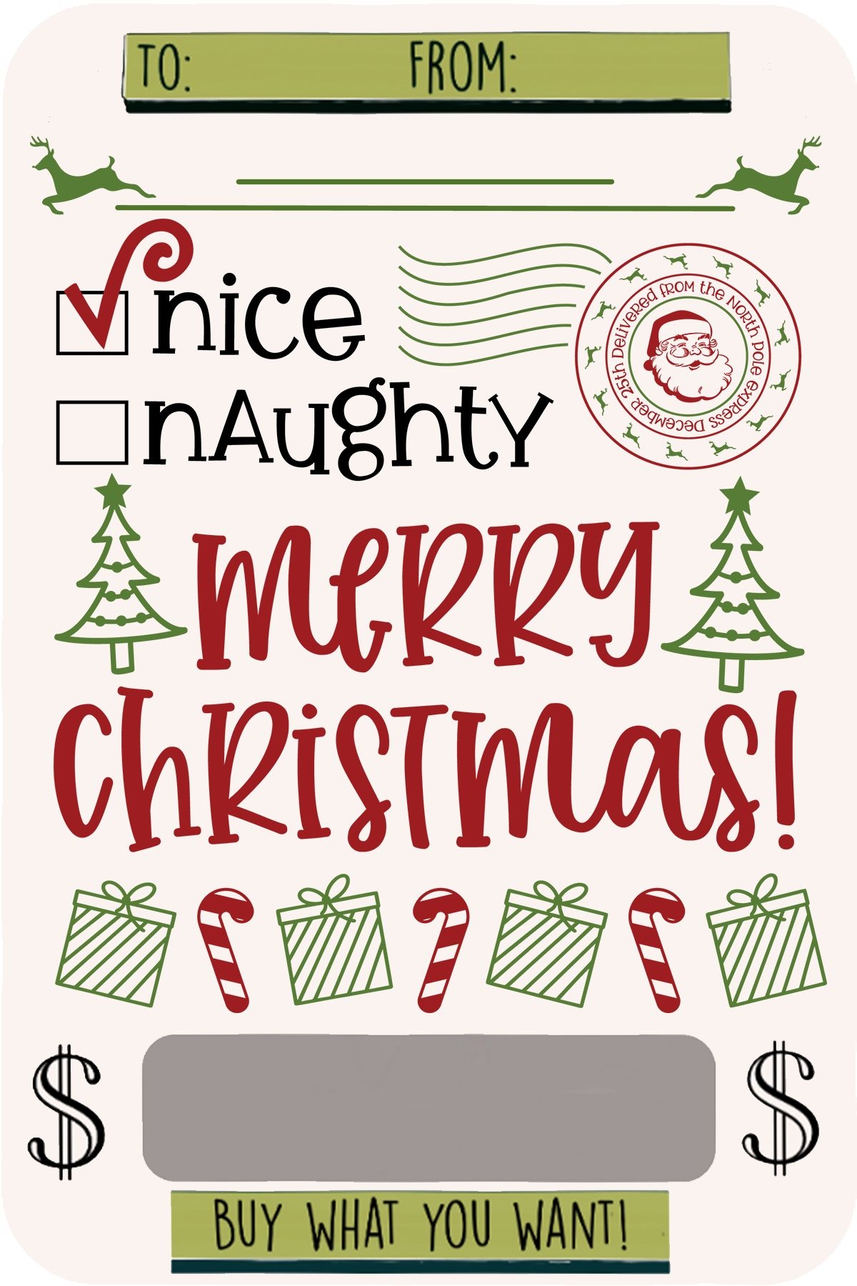 printable money cards for christmas