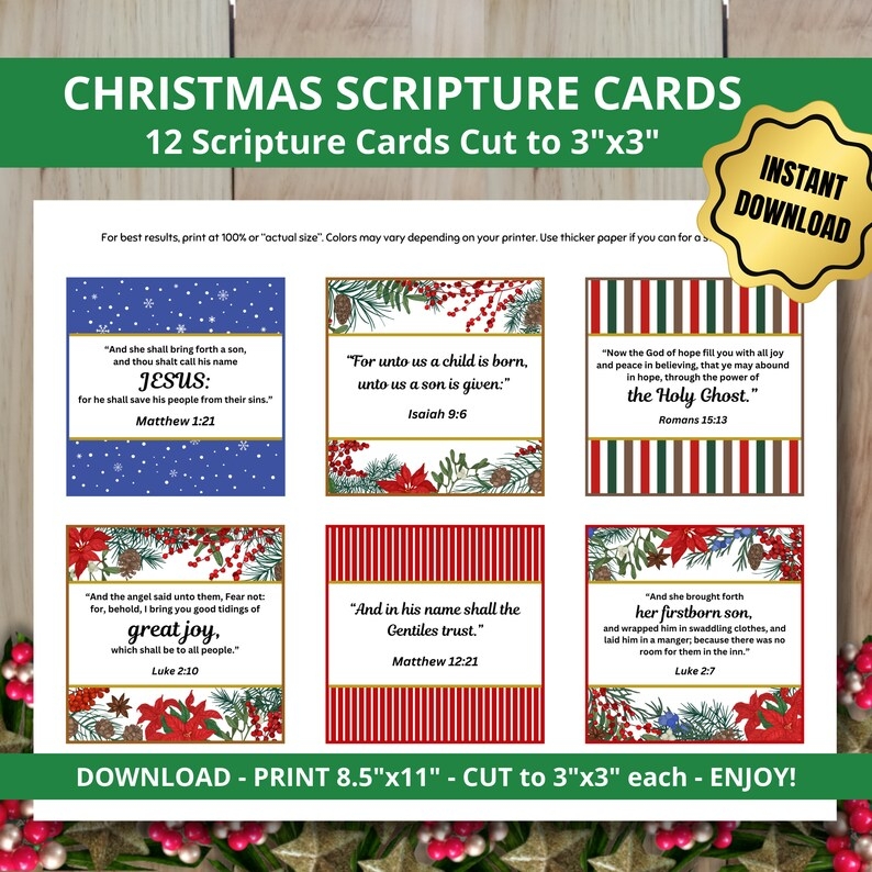 printable christmas scripture cards