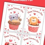 Printable Class Valentines Valentine Party Tag Valentine Instant