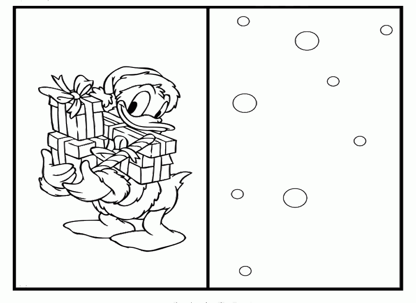 Printable Coloring Christmas Cards Coloring Home