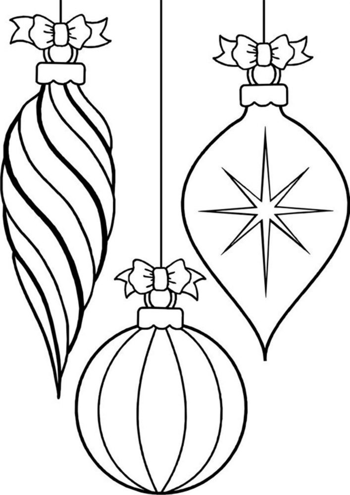 Printable Coloring Pages Christmas Ornaments Christmas Ornaments 