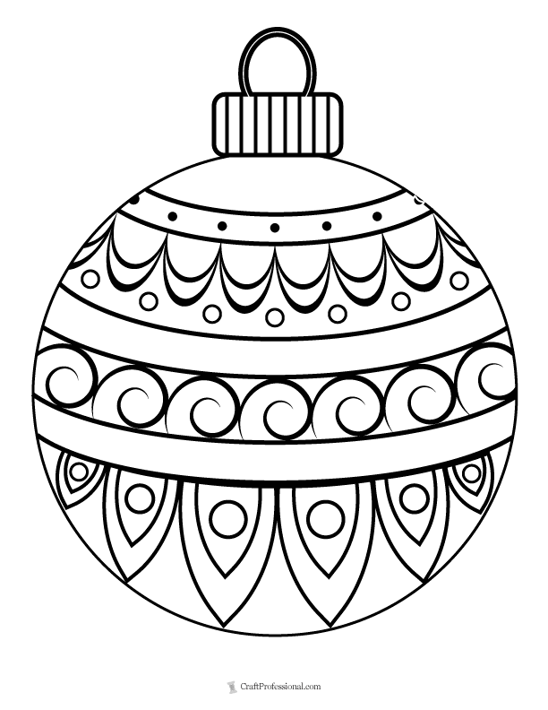 Christmas Coloring Pages Ornaments