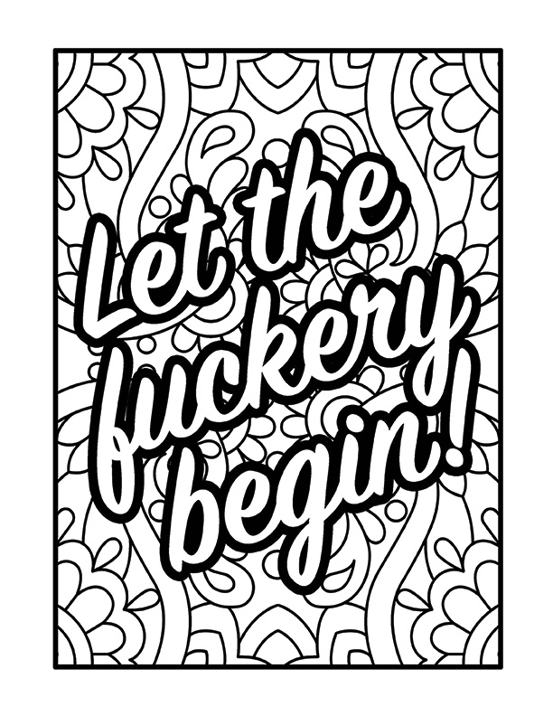 swear word coloring pages printable free