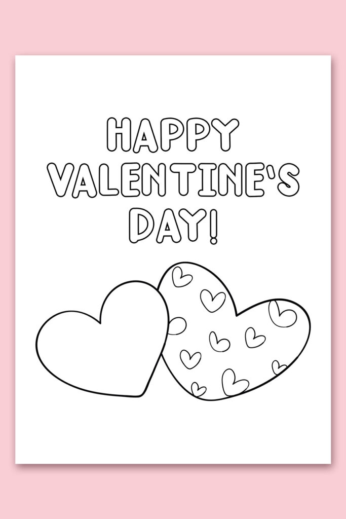 Printable Coloring Valentines Day Cards Awesome Free Vrogue co