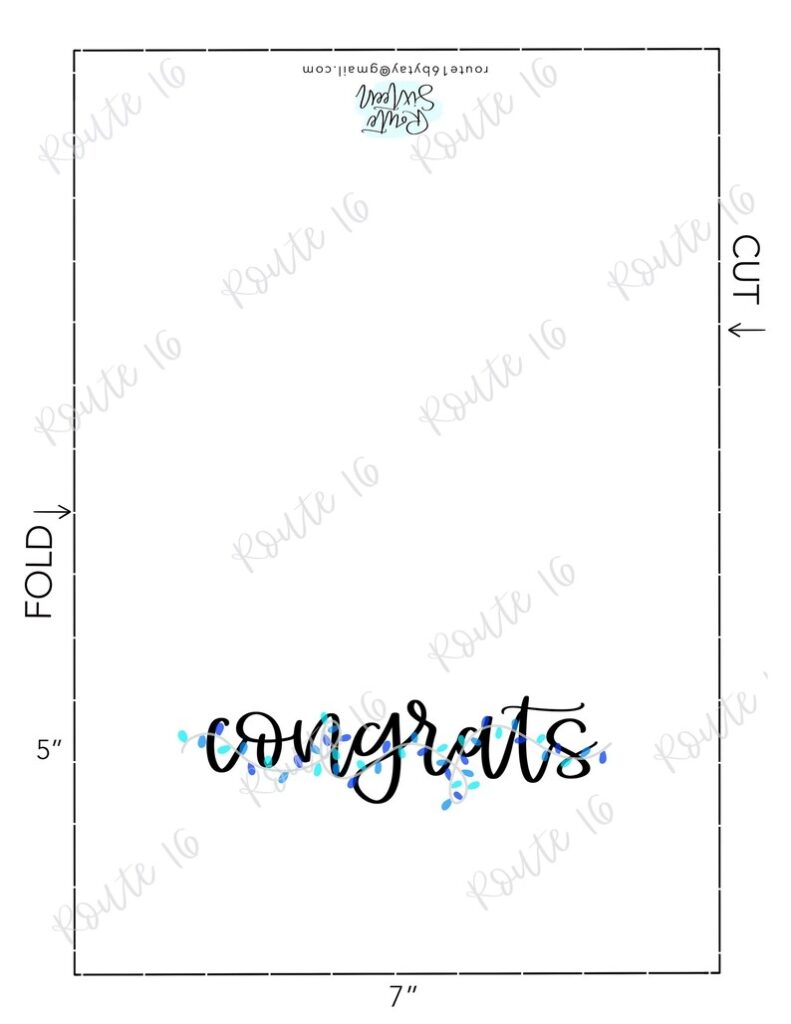 Printable Congrats Card Digital Download Congrats Card Baby Etsy