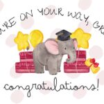 Printable Congrats Grad Card Digital Download Custom Graduation Card
