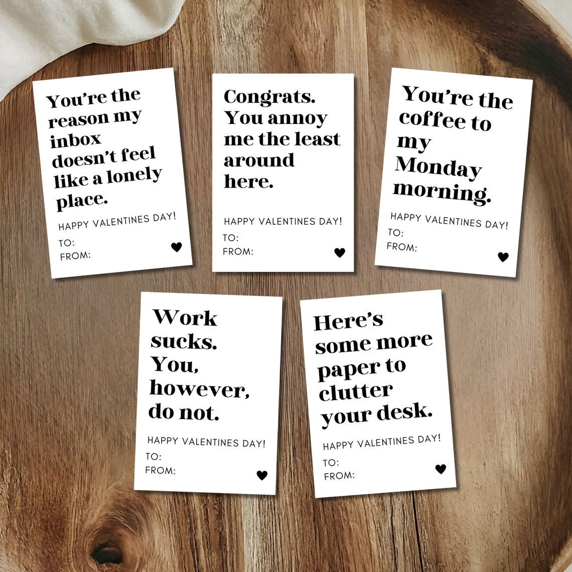 Printable Coworker Valentine 39 s Day Card Easy To Print Office Card For 
