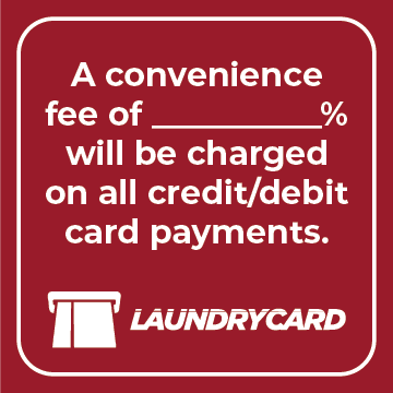 Printable Credit Card Fee Sign